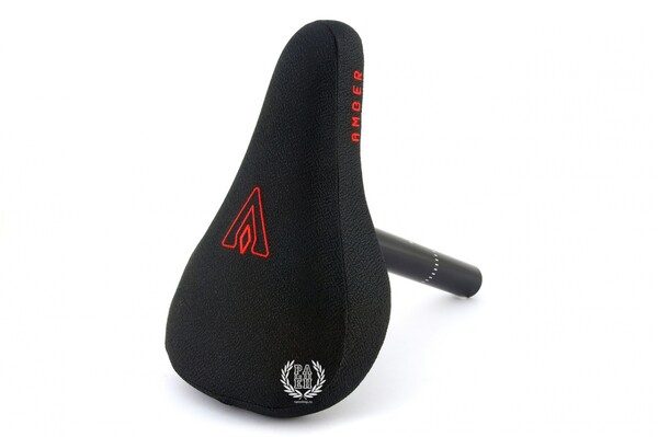 Седло для BMX Amber Combo красный-черный
