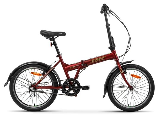 Велосипед складной Aist Compact 2.0 вишневый 2021