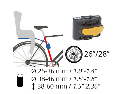 Велокресло детское Bellelli B-ONE 01B1S00007